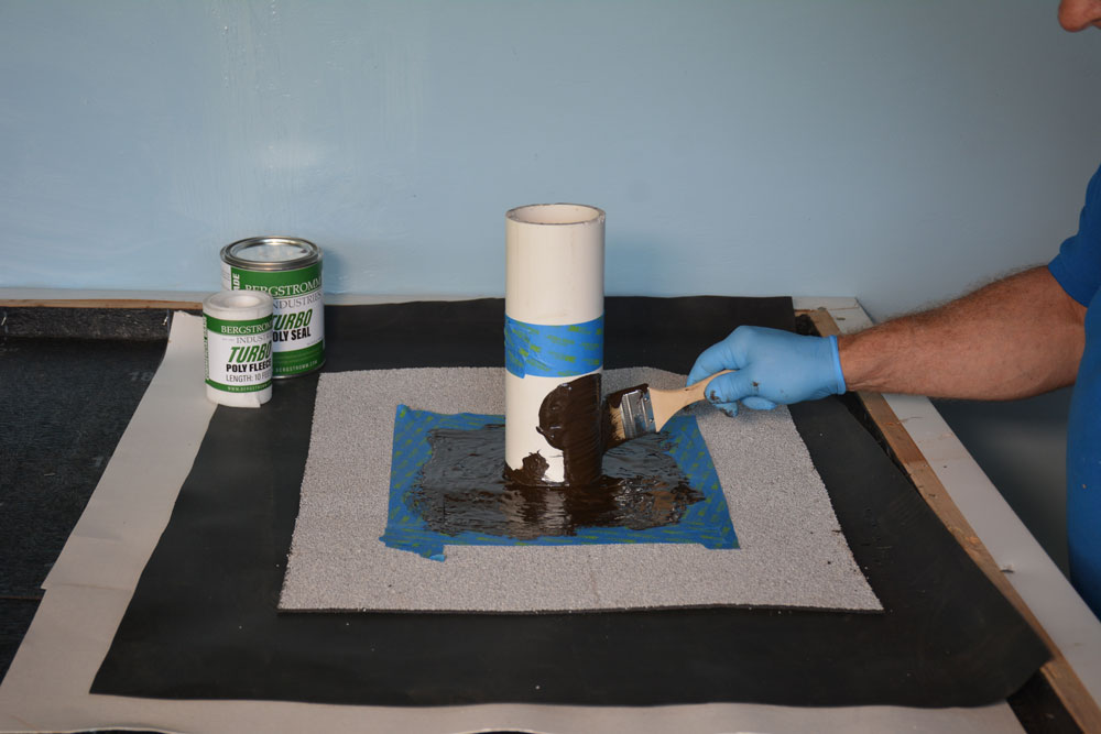 Turbo Poly Seal - paint 1st coat of resin to surface