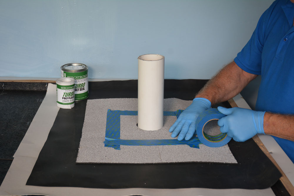 Turbo Poly Seal - prepare surface where repairts needed