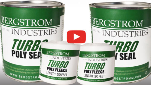 Turbo Poly Seal and Poly Fleece to use for repairs on flat roofs, metal roofs and chimneys