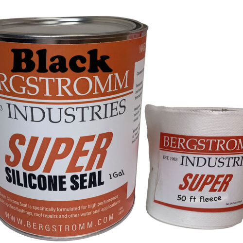 Super Silicone Seal Roof Leak Sealant 1 Gal Black