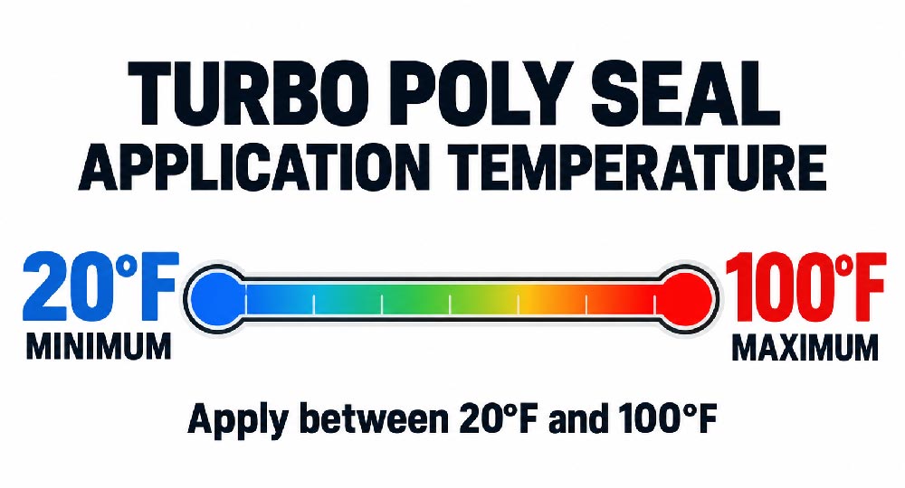 Minimum and maximum Temperatures to apply Turbo Poly Seal